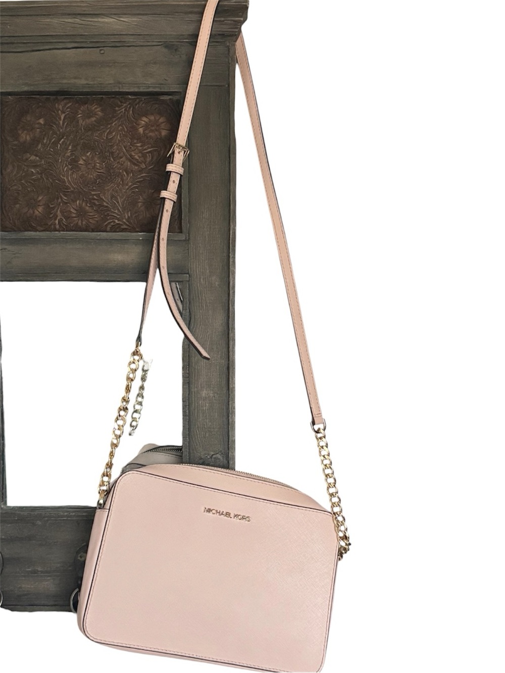 Michael Kors Pink Leather Crossbody